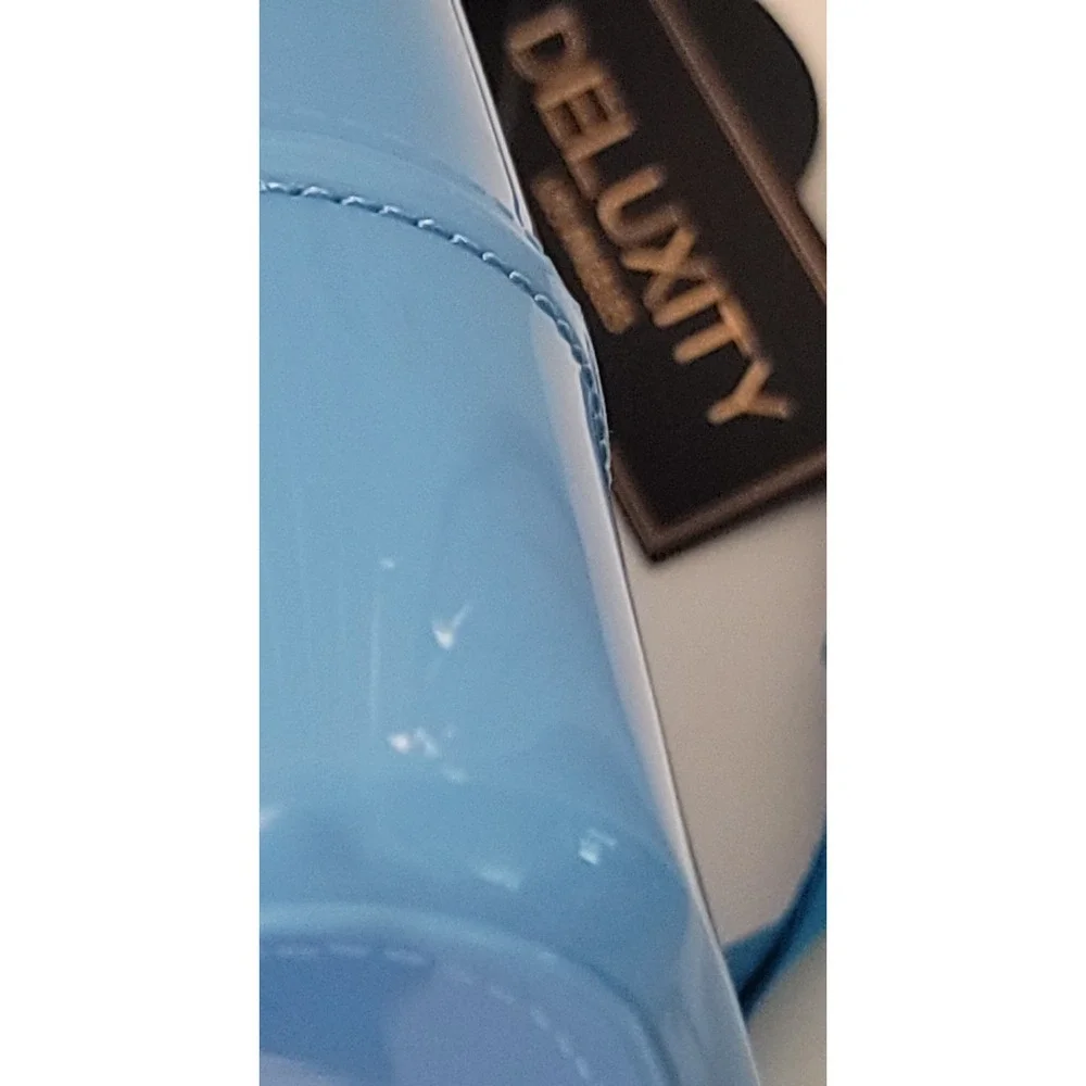NWT Deluxity Los Angeles Mini Powder Blue Jelly Backpack Bag